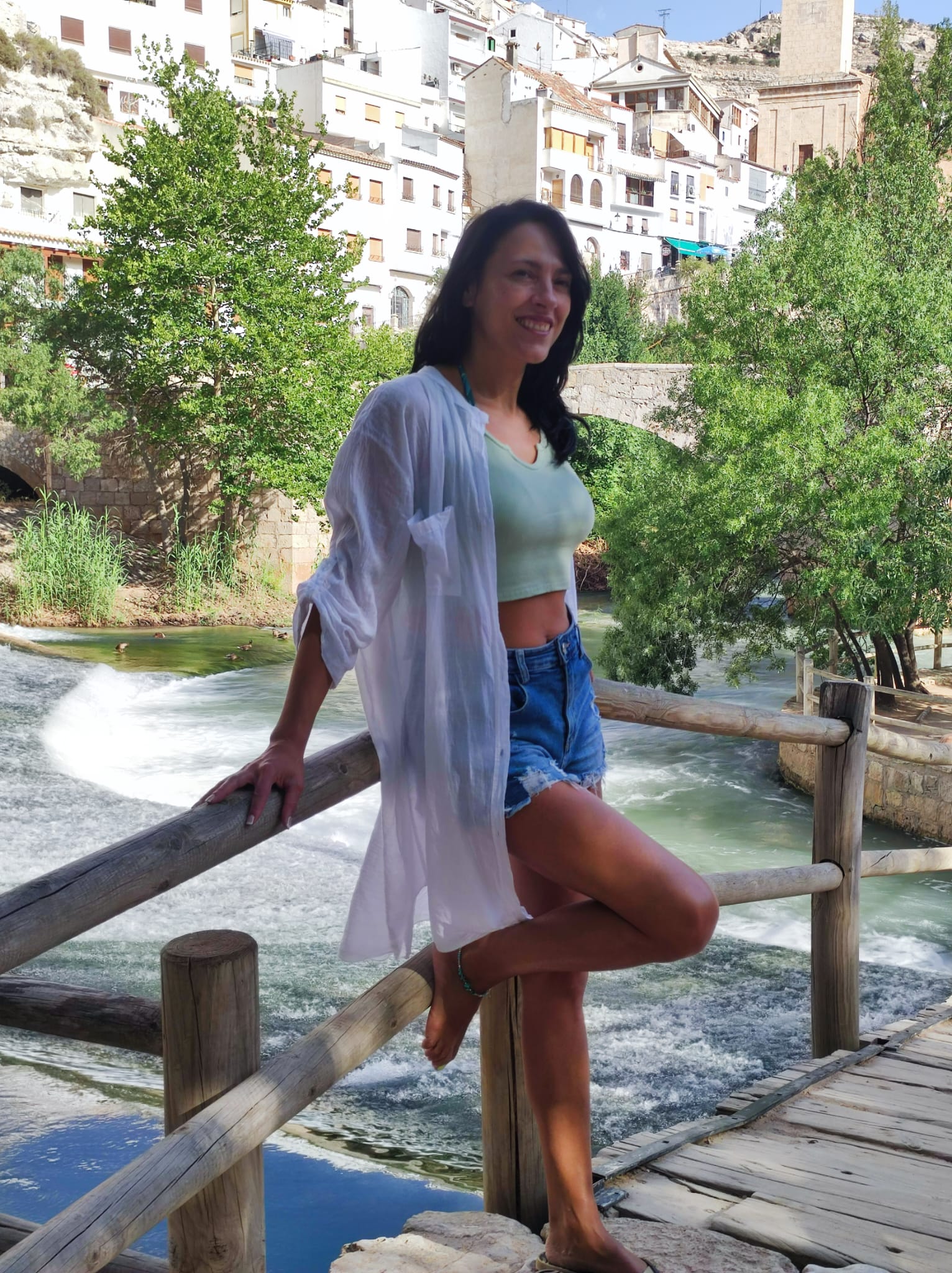 Amelia Alcaraz en un entorno natural